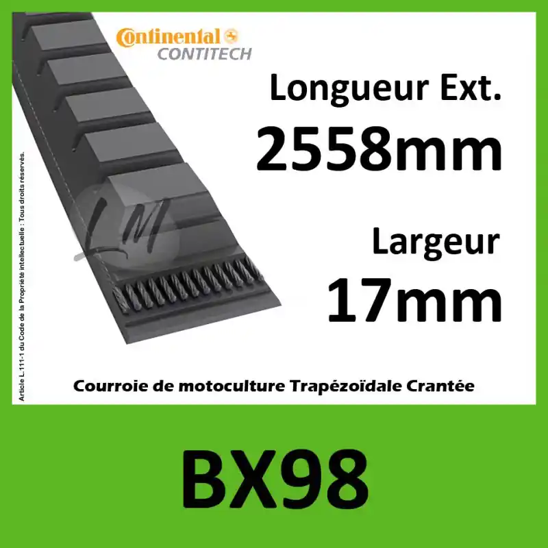 Vente Flash Courroie BX98 – Continental