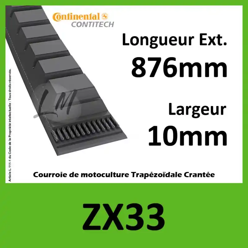 Acheter En Ligne Courroie ZX33 – Continental
