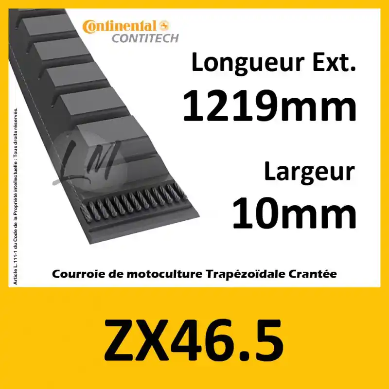 Soldes Courroie ZX46.5 – Teknic