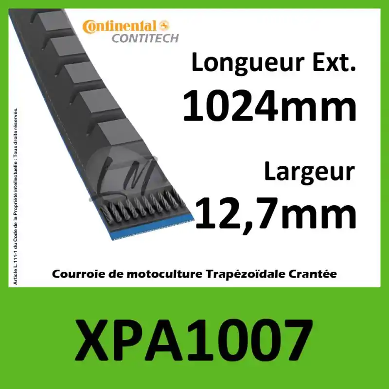 Bon Plan Courroie XPA1007 – Continental Pioneer