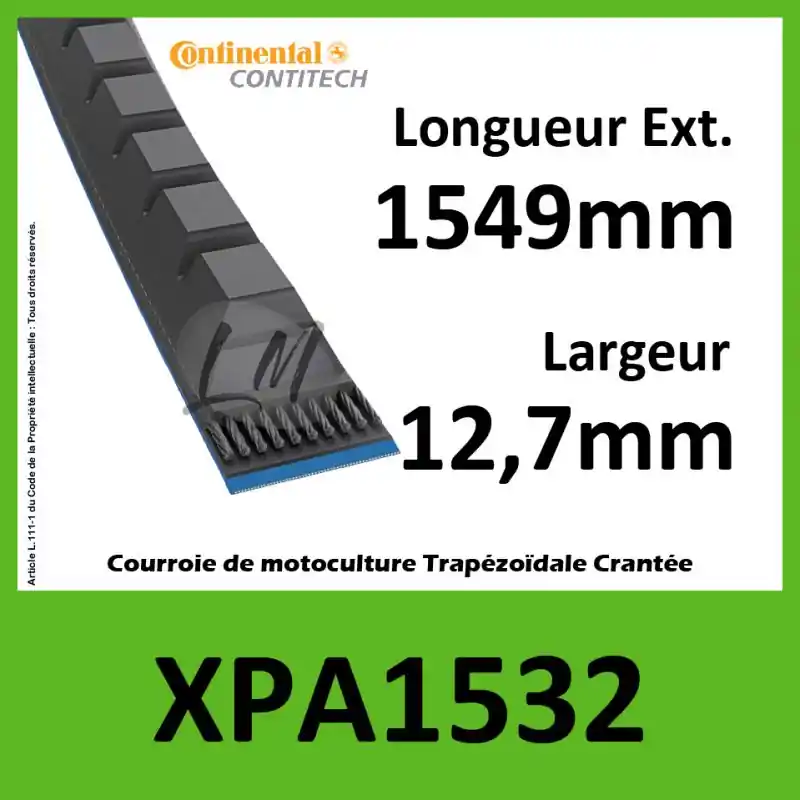 Acheter Direct Courroie XPA1532 – Continental Pioneer