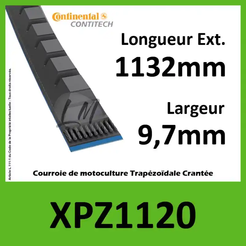 Vente Directe Courroie XPZ1120 – Continental Pioneer