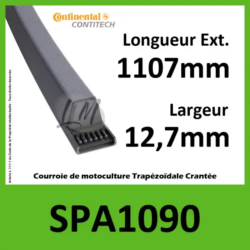 Certifié Courroie SPA1090 – Continental