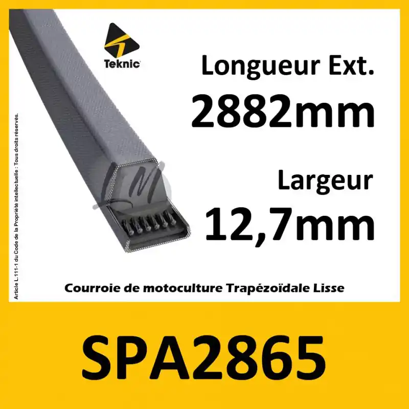 Authentique Courroie SPA2865 – Teknic