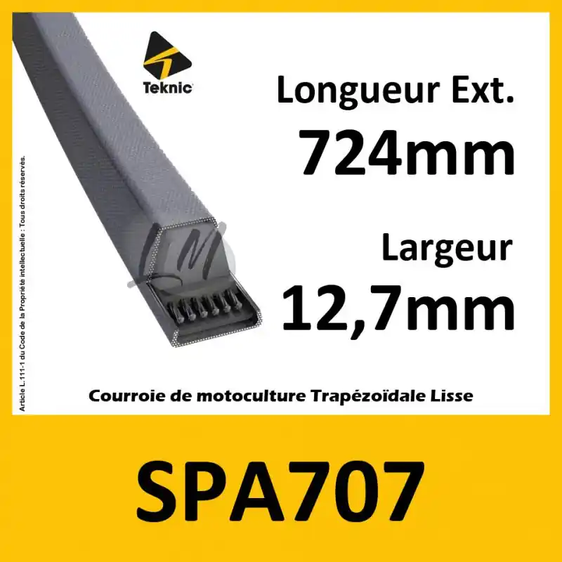 Acheter Direct Courroie SPA707 – Teknic
