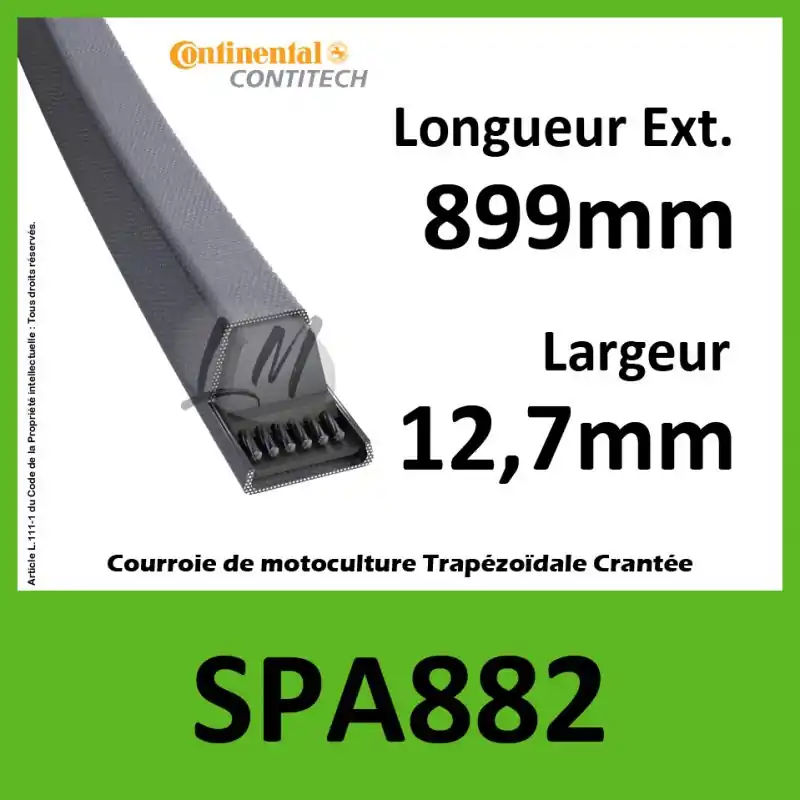 Acheter En Ligne Courroie SPA882 – Continental