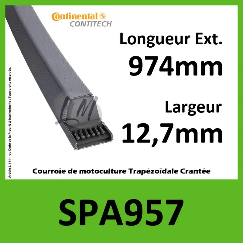 Super Prix Courroie SPA957 – Continental