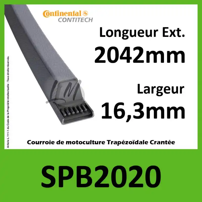 Usine Directe Courroie SPB2020 – Continental