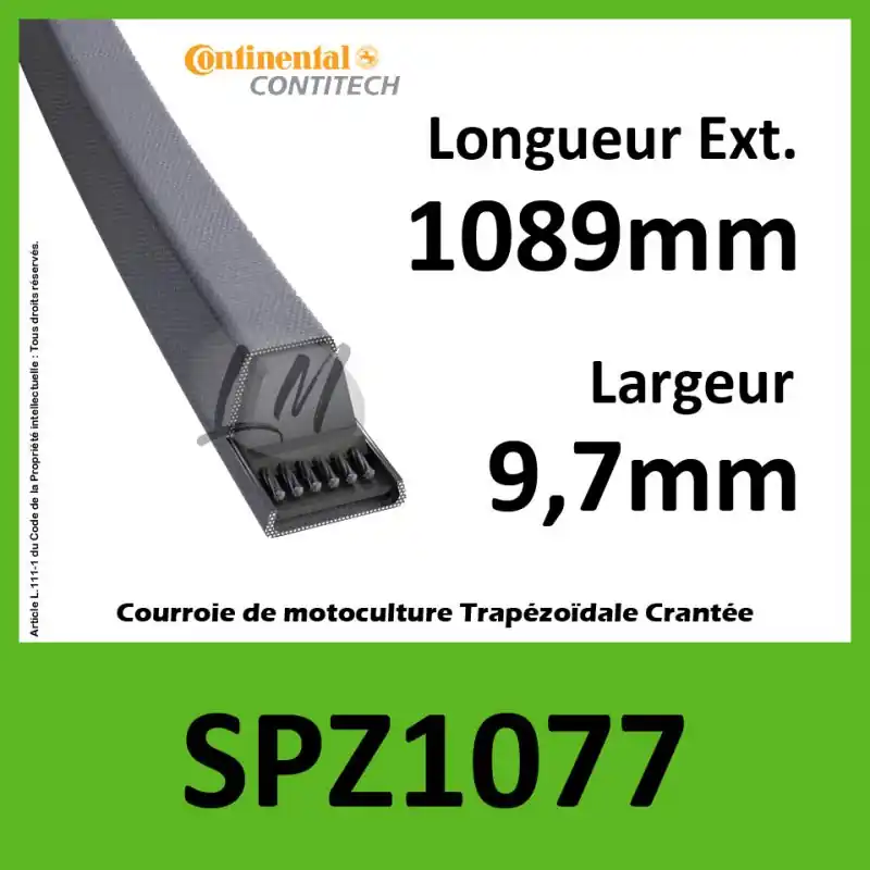 Vente Flash Courroie SPZ1077 – Continental