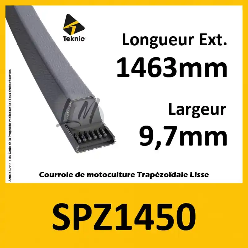 Commander Maintenant Courroie SPZ1450 – Teknic