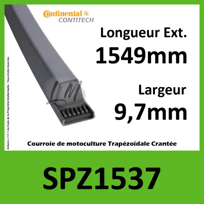 Authentique Courroie SPZ1537 – Continental
