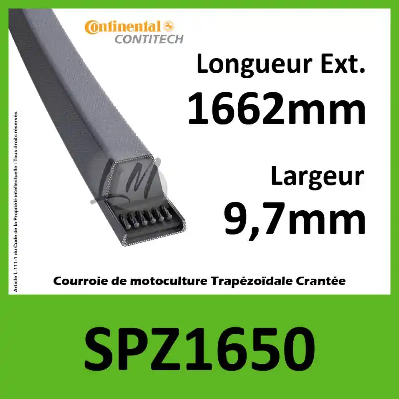 Acheter Direct Courroie SPZ1650 – Continental