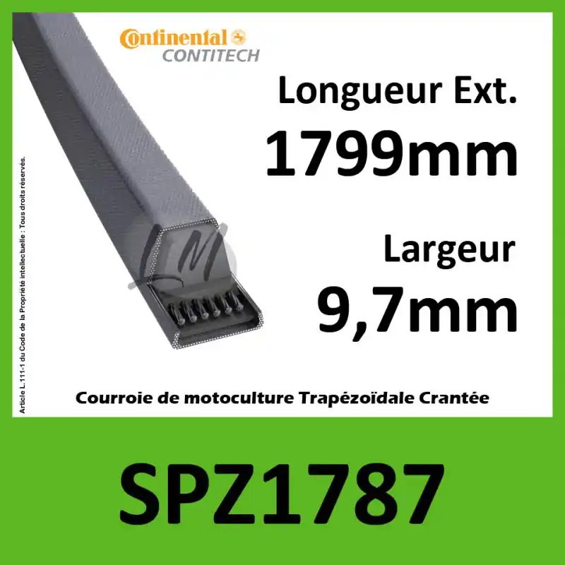 Achat Immédiat Courroie SPZ1787 – Continental
