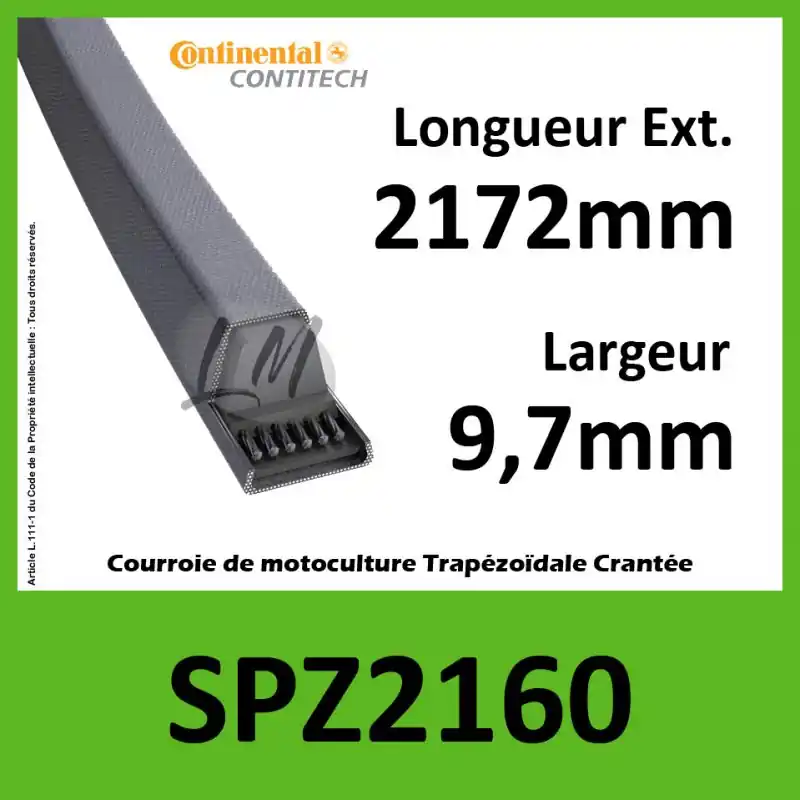 Commander Vite Courroie SPZ2160 – Continental