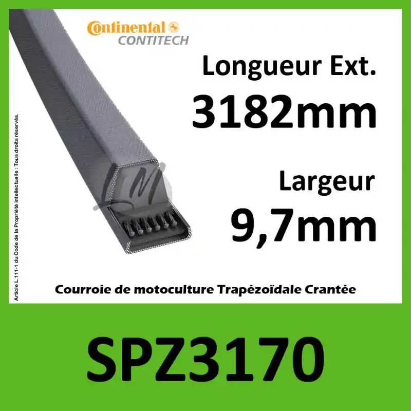 Acheter En Ligne Courroie SPZ3170 – Continental
