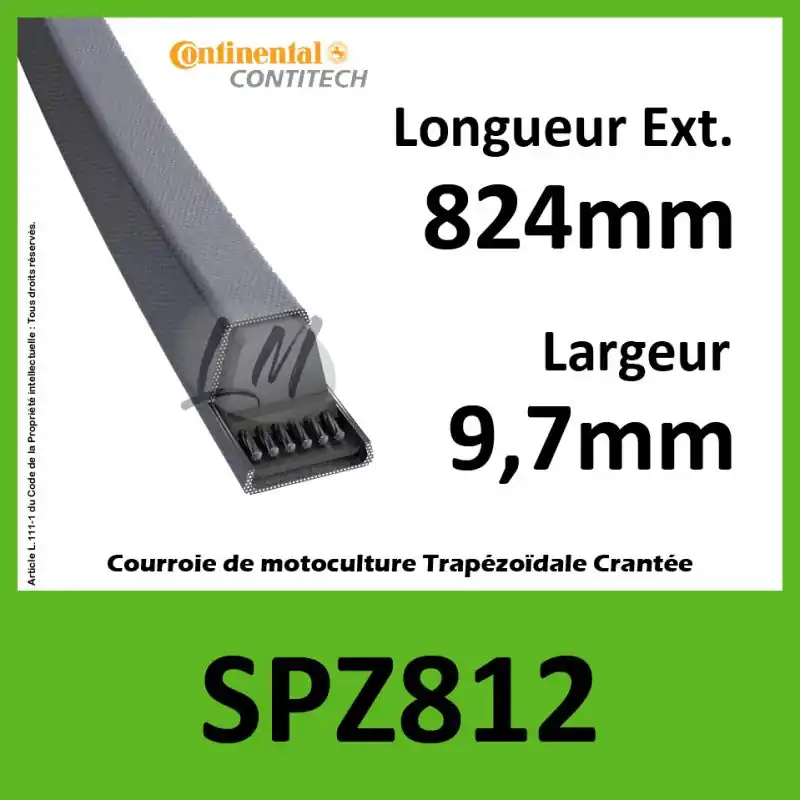 Bon Marché Courroie SPZ812 – Continental