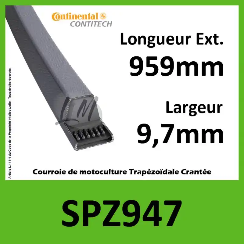 Super Prix Courroie SPZ947 – Continental
