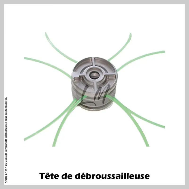 Tête débroussailleuse 2×8 fils multi-fils araignée alu Réduction