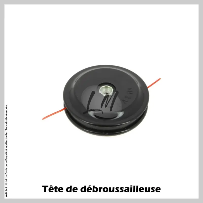 Nouvel Arrivage Tête débroussailleuse 2 fils écrou alu Ø125 M8x1,25 FG