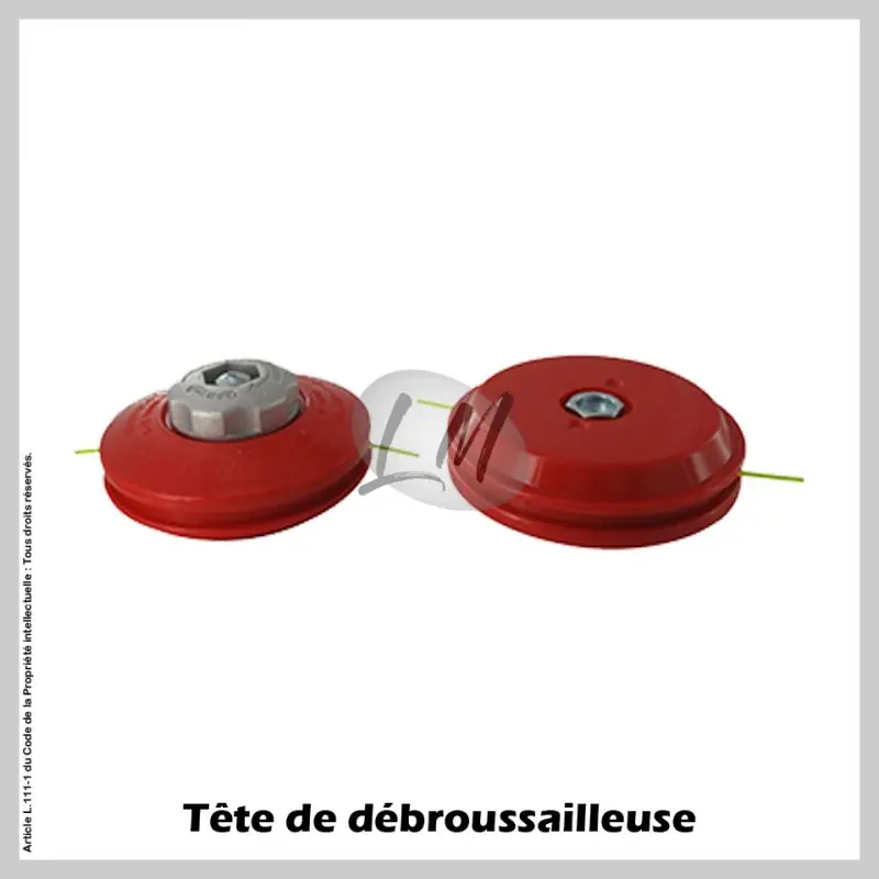 Tête débroussailleuse 2 fils écrou alu Ø125 M10x1 FG Expédition Rapide