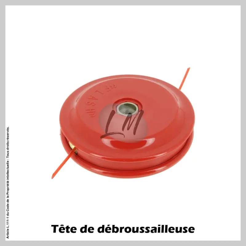 Tête débroussailleuse 2 fils écrou alu Ø125 M10x1,5 FG Livraison Express