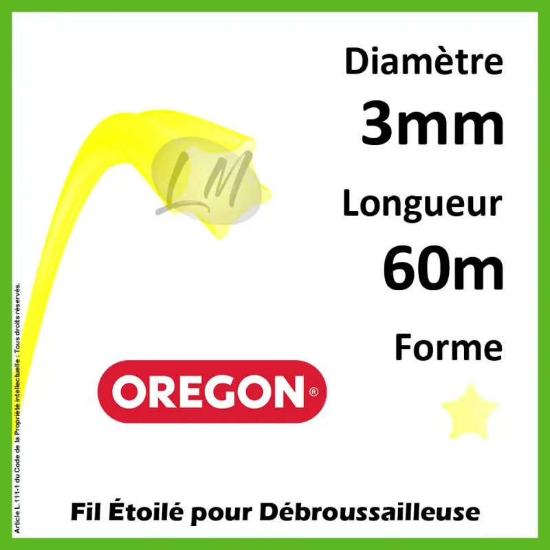 Meilleur Prix Fil Etoilé Oregon Yellow 3mm x 60m