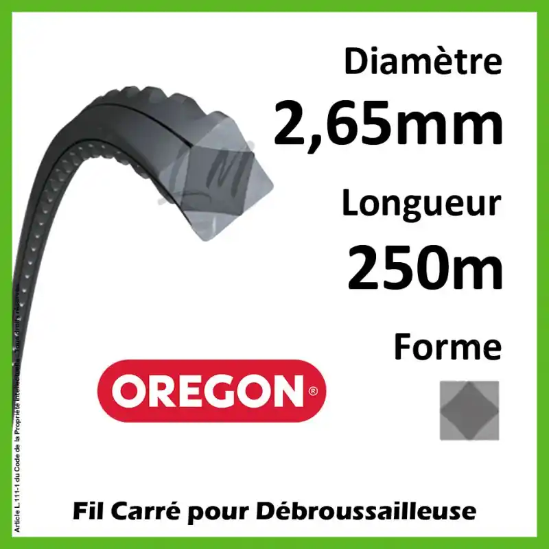 Fil Carré Oregon FlexiBlade Gris 2,65mm x 250m Prix Cassé