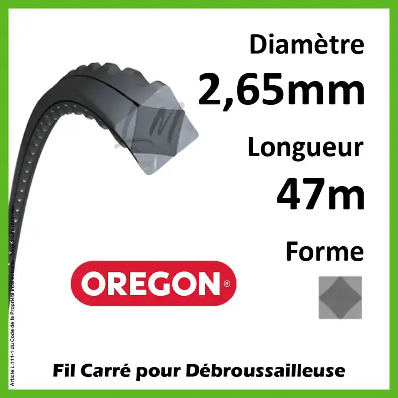 Livraison Express Fil Carré Oregon FlexiBlade Gris 2.65mm x 47m