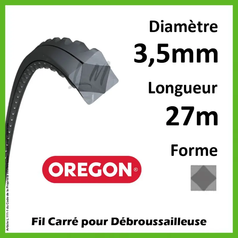 Prix Cassé Fil Carré Oregon FlexiBlade Gris 3,5mm x 27m