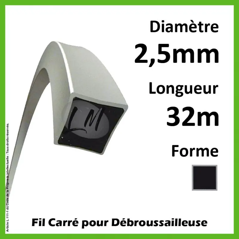 Super Prix Fil Carré Titanium Power 2.5mm x 32m