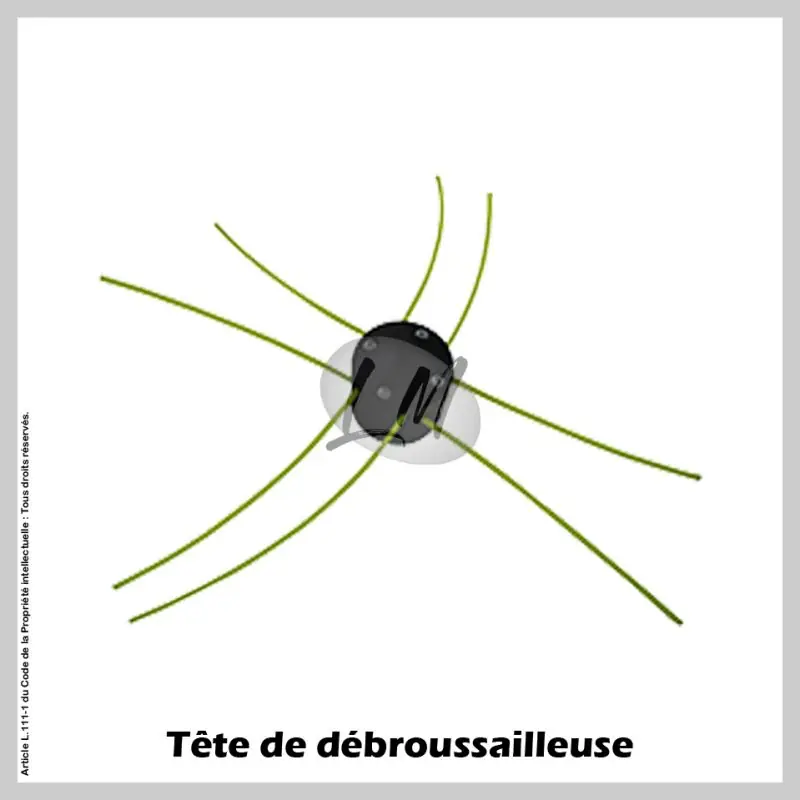 Tête débroussailleuse 8 fils résine Ø58 Remise