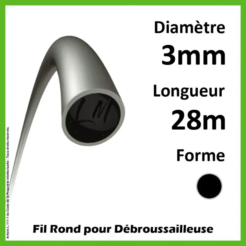Super Prix Fil Rond Titanium Power 3mm x 28m