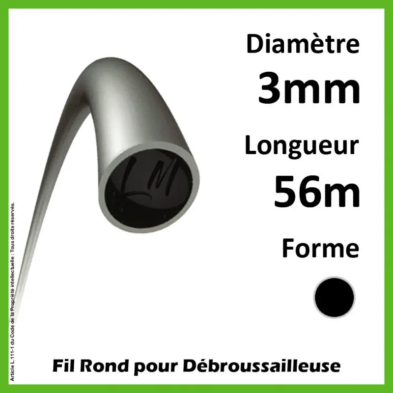 Achat Immédiat Fil Rond Titanium Power 3mm x 56m