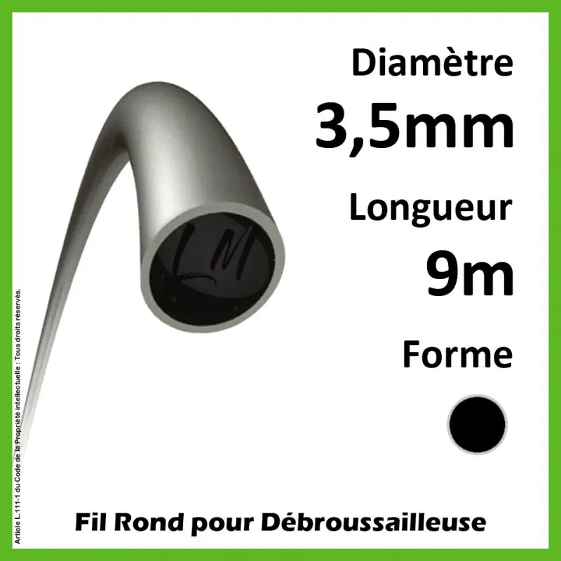 Fil Rond Titanium Power 3.5mm x 9m Dernier Modèle