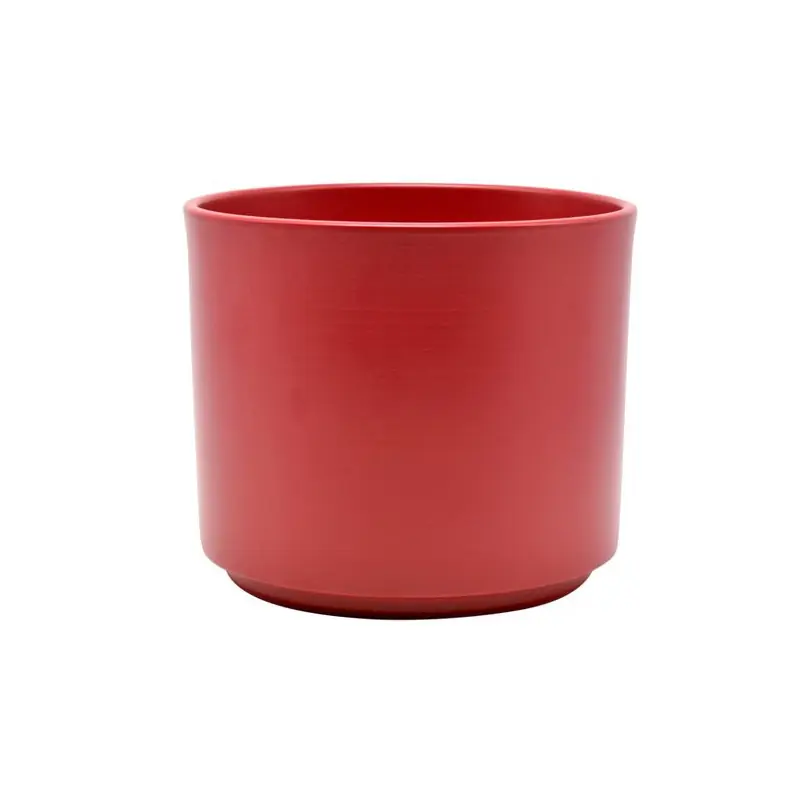 /CACHE POT D16.5 H14.5 CERAMIQUE MAT ROUGE Must-Have