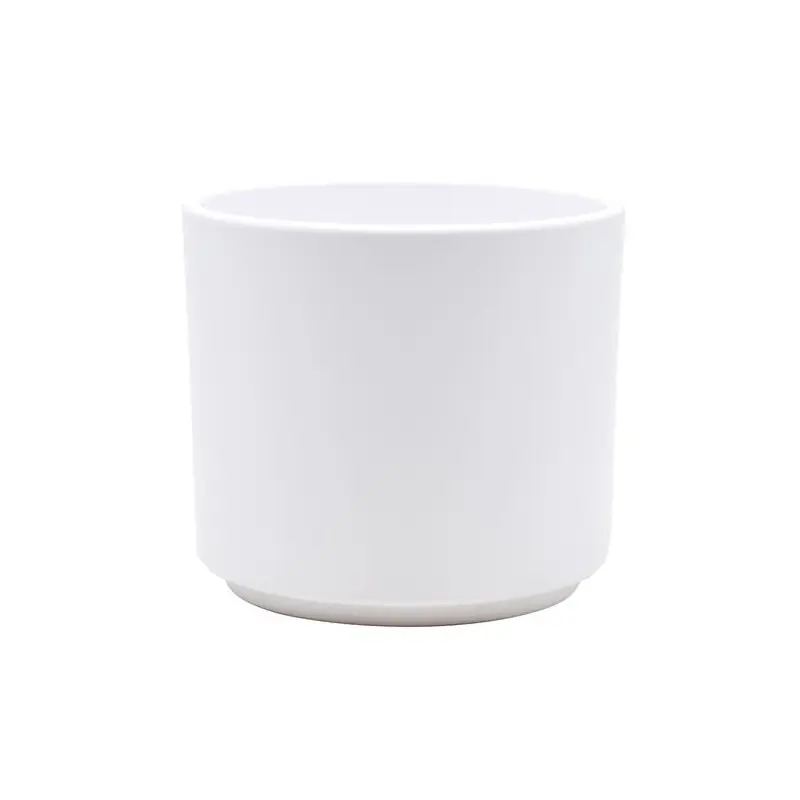 /Cache-pot d23 h19.5cm ceramique mat blanc gulia Offre Du Jour