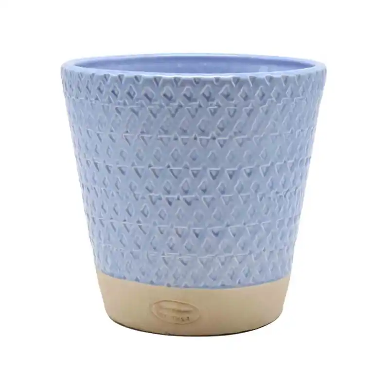 /CACHE POT D29 H28 CERAMIQUE LILAS Populaire
