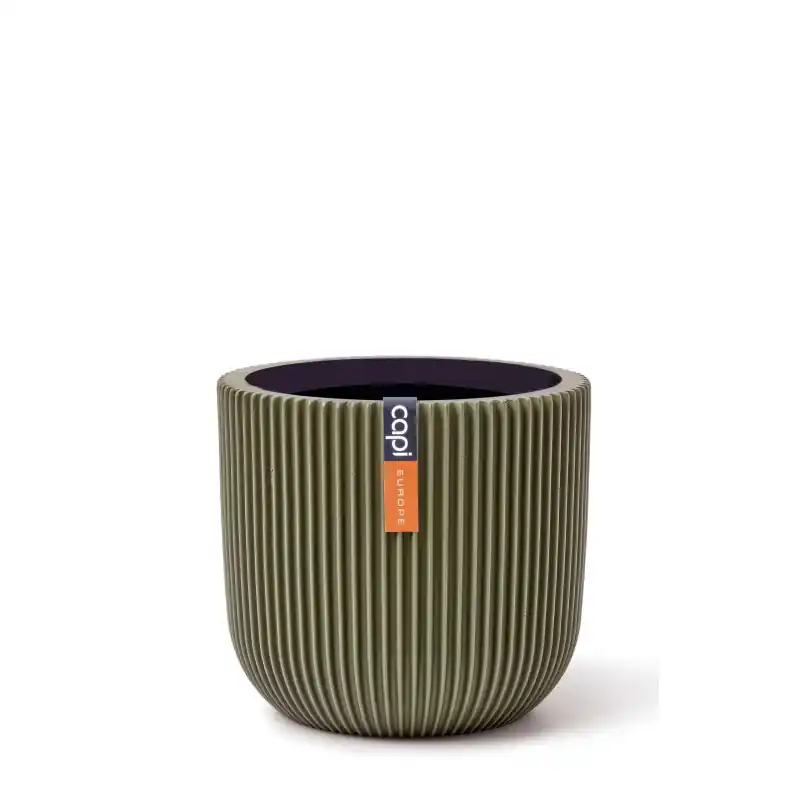 Affaire À Saisir Pot Boule Groove Vert 23×21 – Idéal pour Décoration Intérieure et Extérieure – de Capi
