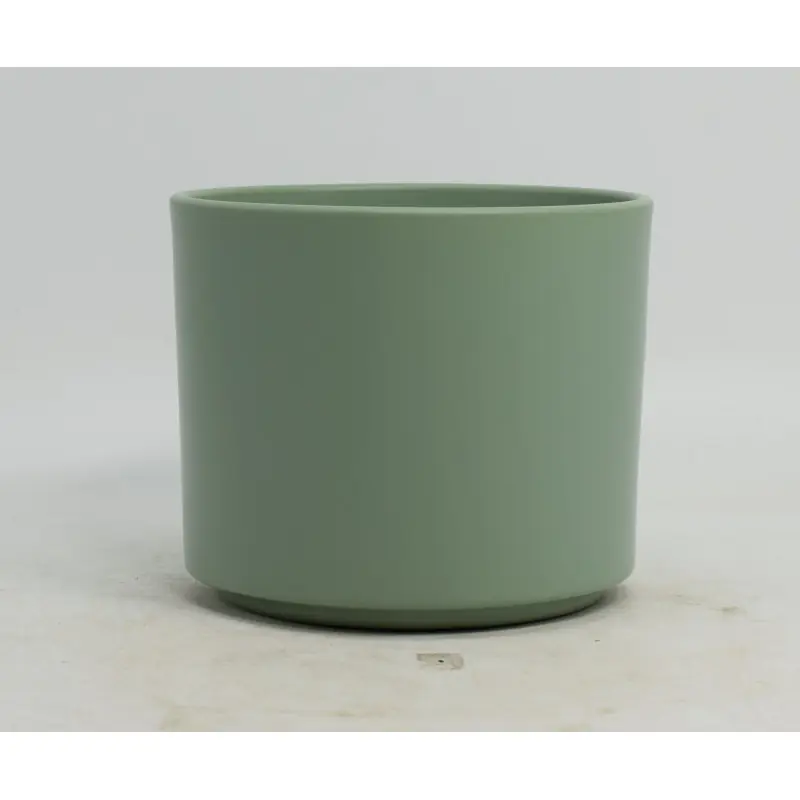 /Cache-pot d23 h19.5cm ceramique mat vert gulia Prix Promo