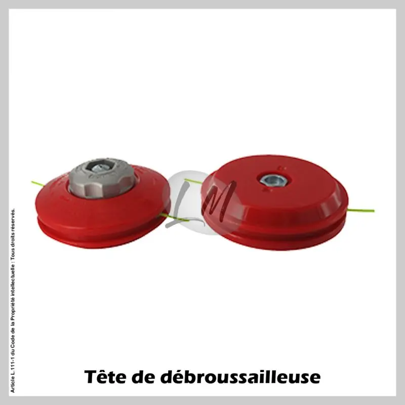 Tête débroussailleuse 2 fils TECOMEC Ø125 M8x1,25 FG Réduction