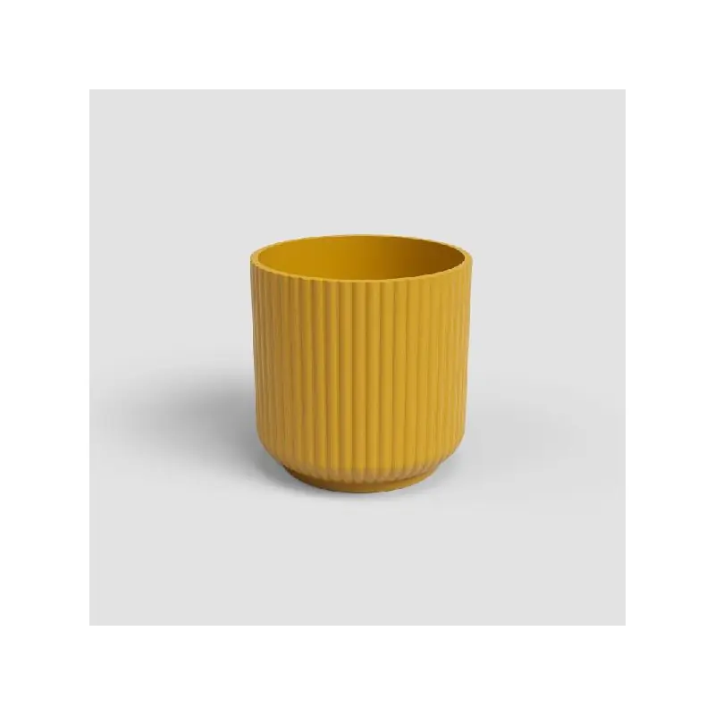 Cache-pot Luna 12 cm Jaune – Élégance et Luminosité pour vos Plantes d‘Intérieur Vente Flash