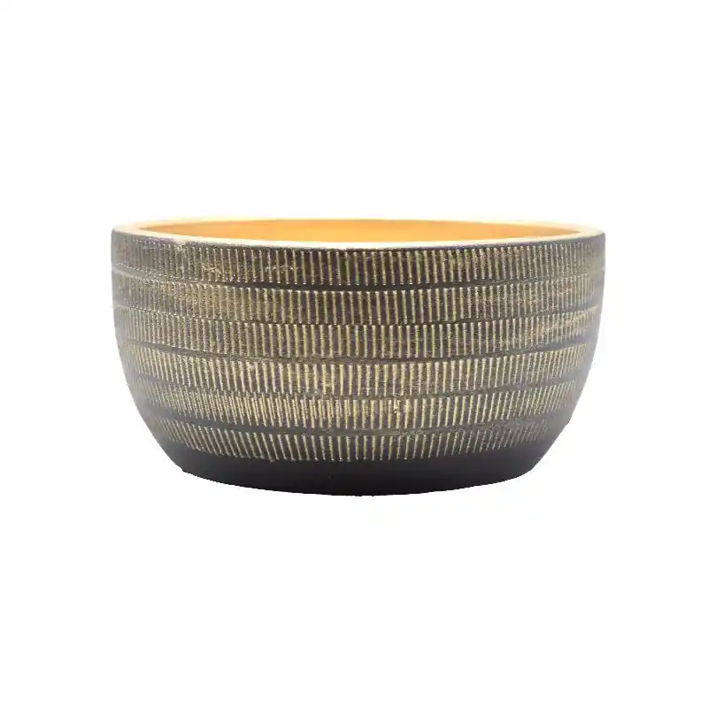 /Coupe d23 h11cm ceramique noir/or amelia Offre Limitée