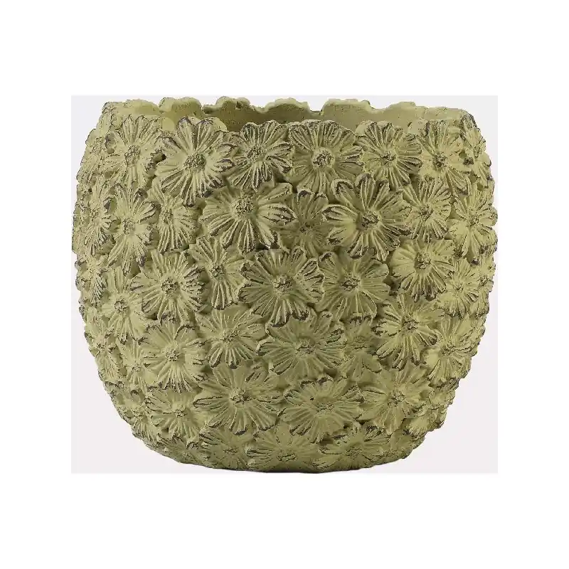 /Cache-pot paloma d22.5 h18cm ciment vert Top Vente