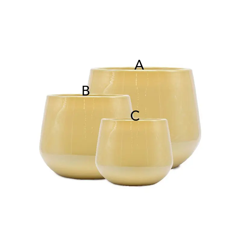 Nouvel Arrivage Pot 30x24cm ceramique emaille miel syene