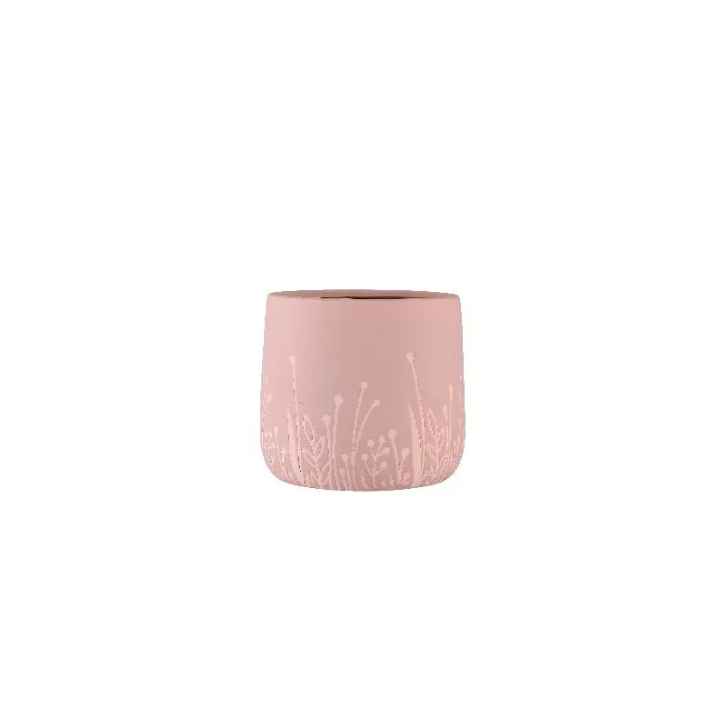 Meilleur Choix Cache-pot d18.5 h15.5cm ceramique rose flores