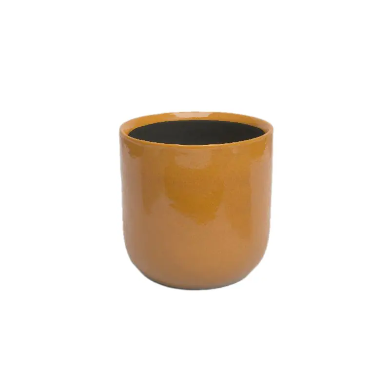 Cache-pot Jupiter 25 cm Jaune Automne – Artevasi, Élégance pour vos Plantes Paiement Sécurisé