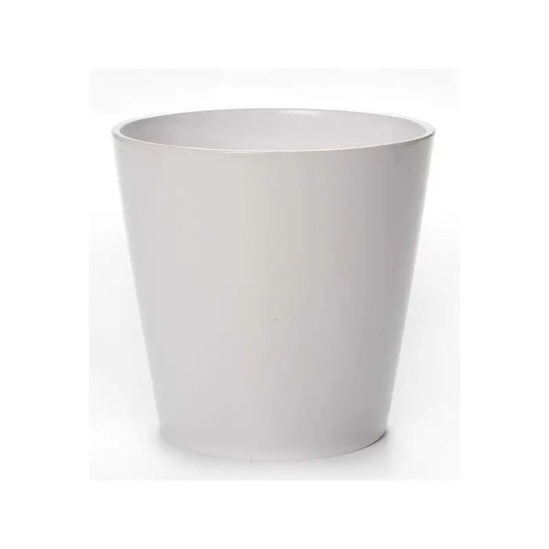 Offre Du Jour /Cache pot d10 h9 cm ceramique blanc alysse