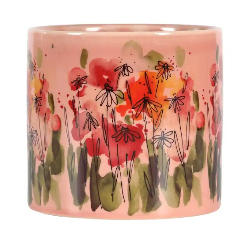 Vente Directe /cache-pot gisela d8 h7cm ceramique rouge