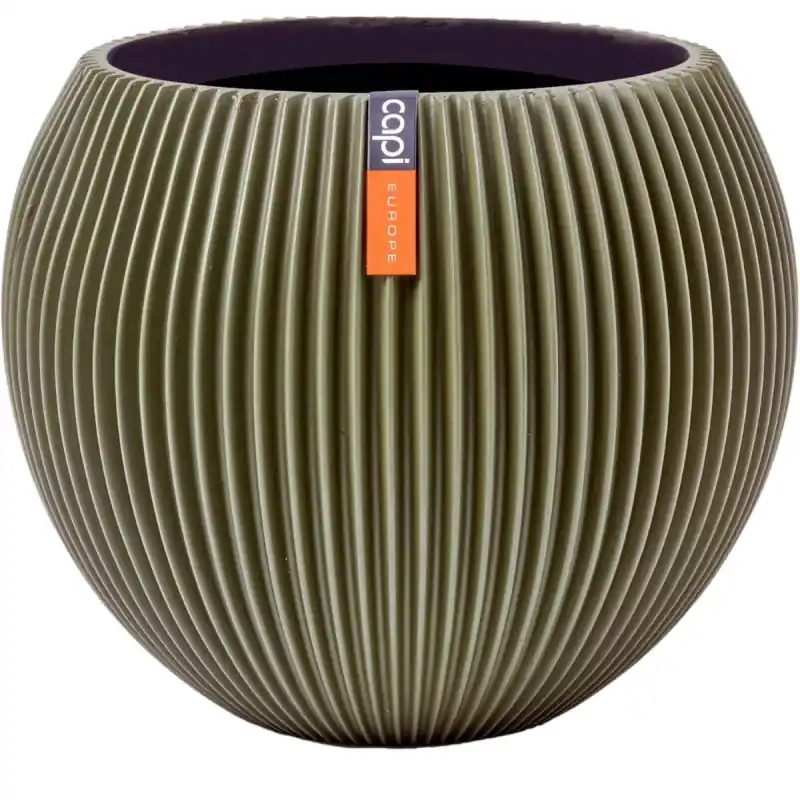 Pot Boule Groove Vert 29×26 – Élégance et Style pour Votre Décoration – de Capi Produit De Marque