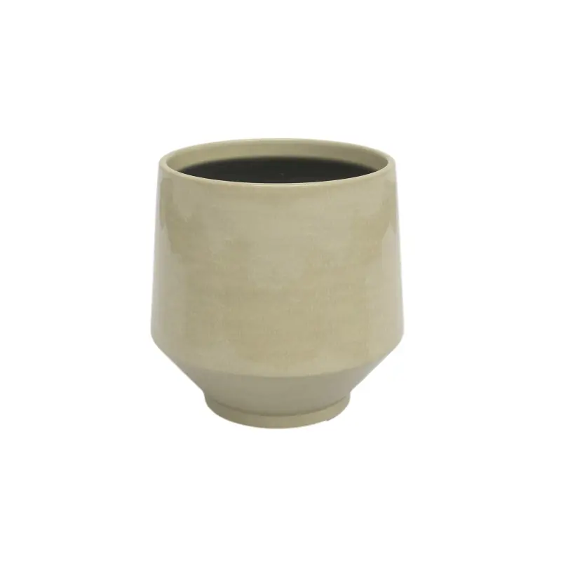 Cache-pot Maia 20 cm Jaune Nude – Élégance et Style pour vos Plantes d‘Intérieur Jusqu&rsquo;à Épuisement Des Stocks